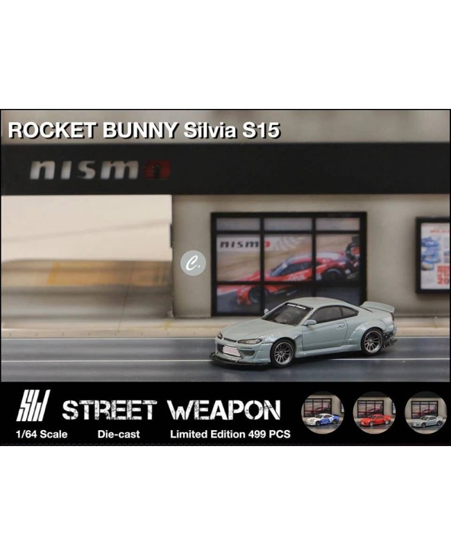 (預訂 Pre-order) SW 1/64 ROCKET BUNNY  S15 Cement Grey (Diecast car model) 限量499台