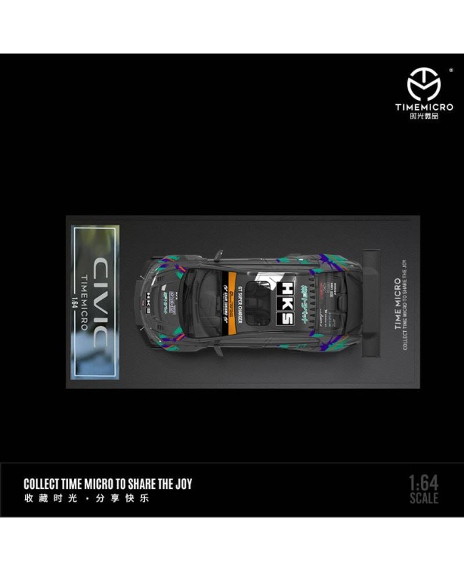 (預訂 Pre-order) TimeMicro 1:64 Honda Civic modified (Diecast car model) HKS 普通版