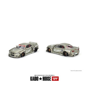 (預訂 Pre-order) KaidoHouse x MINI GT KHMG103 Nissan Skyline GT-R (R34) Kaido Works V4 (Diecast car model)