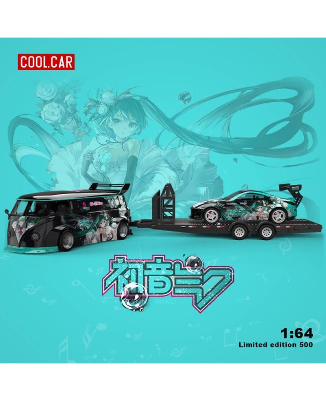 (預訂 Pre-order) CC 1/64 Hatsune Miku Livery (Diecast car model) 限量500台 Set (trailer+A+B) CC642919-T