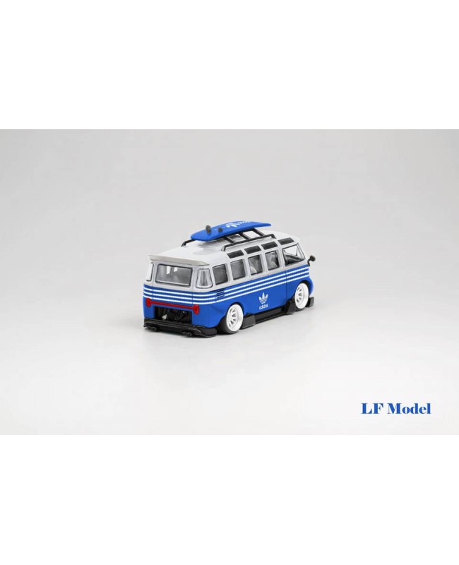 (預訂 Pre-order) LF Model 1/64 VW T1 van Kombi (Diecast car model) 限量500台 White Blue Sport