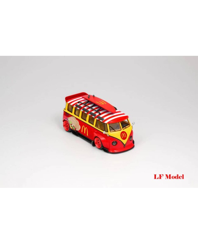 (預訂 Pre-order) LF Model 1/64 VW T1 van Kombi (Diecast car model) 限量500台 McDonald's Red Wheel