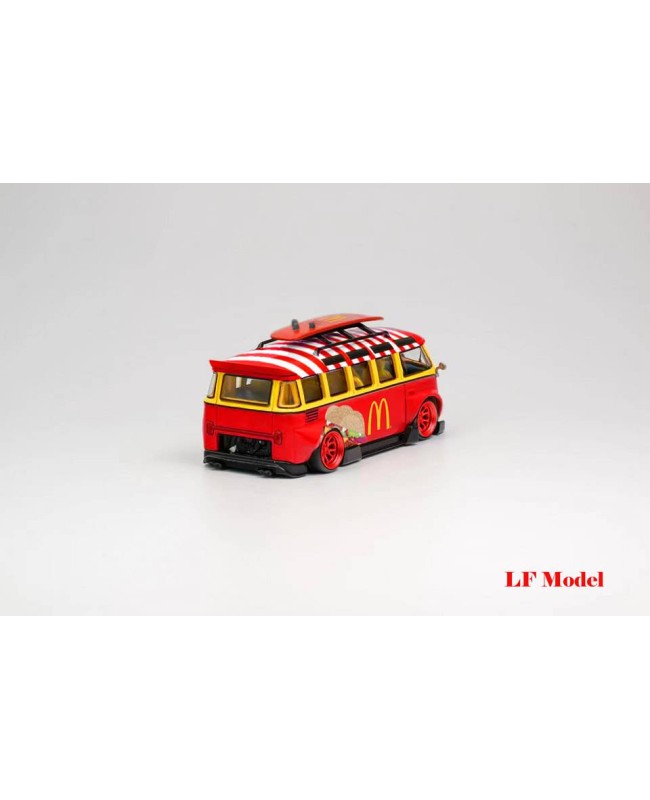 (預訂 Pre-order) LF Model 1/64 VW T1 van Kombi (Diecast car model) 限量500台 McDonald's Red Wheel