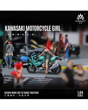 (預訂 Pre-order) MoreArt 1/64 KAWASAKI MOTORCYCLE GIRL
