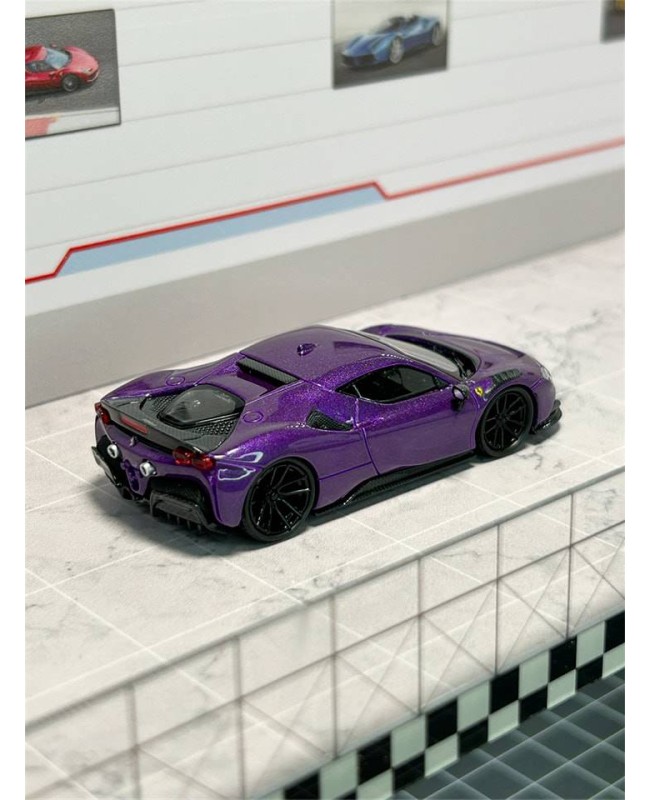 (預訂 Pre-order) FINE MODEL 1:64 novitec SF90 (Diecast car model) 紫 (限量699台)