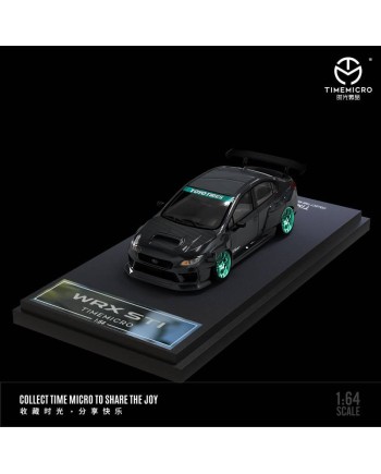 (預訂 Pre-order) TimeMicro 1/64 Subaru WRX STi (Diecast car model) Black Carbon Cover 普通版 TM645412