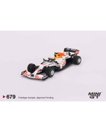 (預訂 Pre-order) MINI GT 1/64 MGT00679-L Red Bull RB16B No.11 Sergio Pérez 2021 Turkish Grand Prix 3rd Place (Diecast car model)