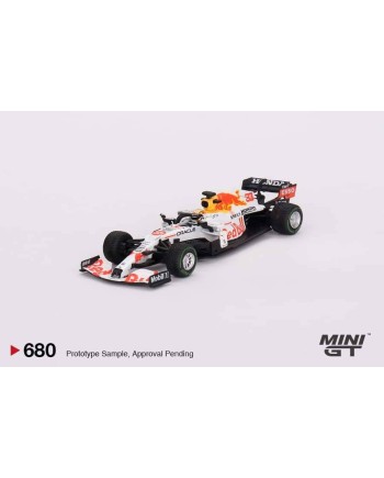 (預訂 Pre-order) MINI GT 1/64 MGT00680-L Red Bull RB16B No.33 Max Verstappen 2021 Turkish Grand Prix 2nd Place (Diecast car model)