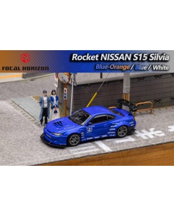 (預訂 Pre-order) Focal Horizon FH 1:64 Silvia S15 Pandem Rocket Bunny (Diecast car model) 限量999台 Blue