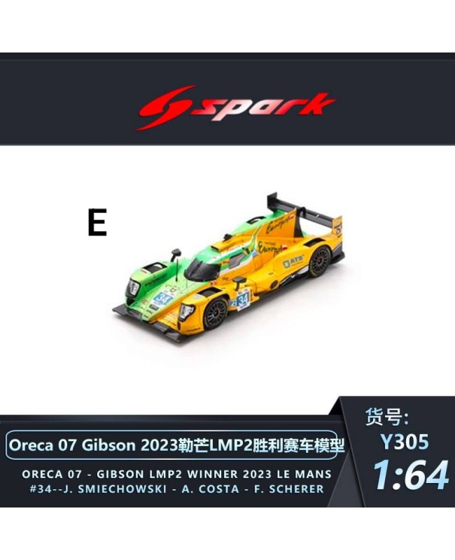 (預訂 Pre-order) Spark 1/64 RACING 2023 LE MANS (Diecast car model) Y305