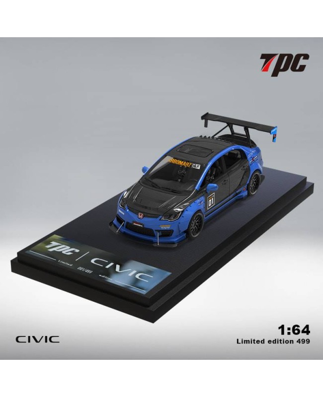 (預訂 Pre-order) TPC 1/64 Honda Civic FD2 Modified Blue (Diecast car model) 限量499台 普通版