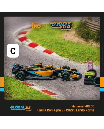 (預訂 Pre-order) J-Collection/ Tarmac 1/64 T64G-F041-LN1 - McLaren MCL36 Emilia Romagna Grand Prix 2022 Lando Norris (Diecast car model)