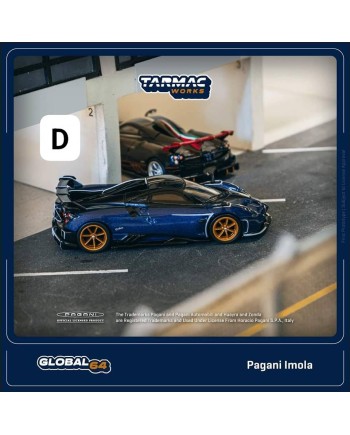 (預訂 Pre-order) J-Collection/ Tarmac 1/64 T64G-TL046-BL - Pagani Imola Blu Argentina (Diecast car model)