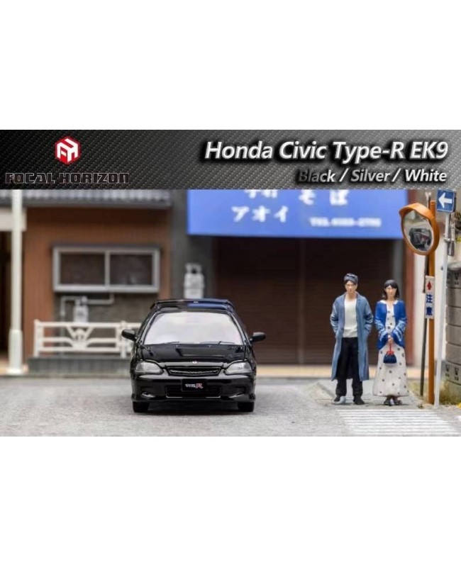 (預訂 Pre-order) Focal Horizon FH 1/64 Civic Type-R 1st generation EK9 (Diecast car model) 限量999台 Black