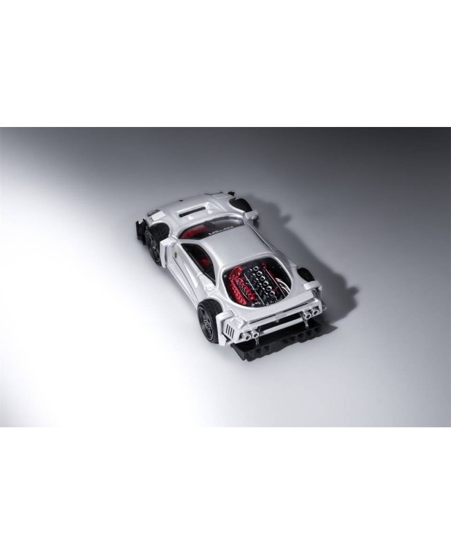 (預訂 Pre-order) Autobots 1:64 modified F40 with flip-up lights and rotating wheels (Diecast car model) White