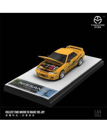 (預訂 Pre-order) TimeMicro 1/64 Nissan Gtr32 (Diecast car model) 限量999台 FNF Yellow Orange 普通版 TM644122