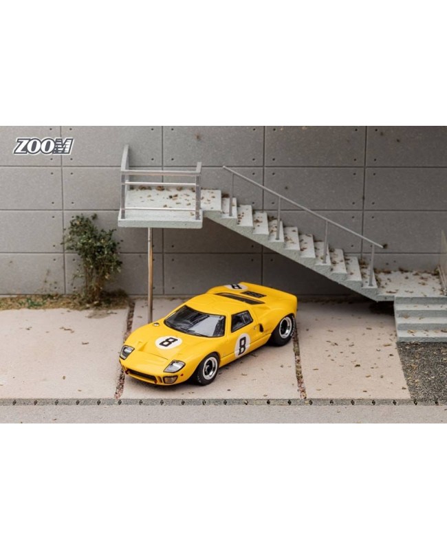(預訂 Pre-order) Zoom 1/64 Ford GT40 Mk1 (Diecast car model) Yellow #8
