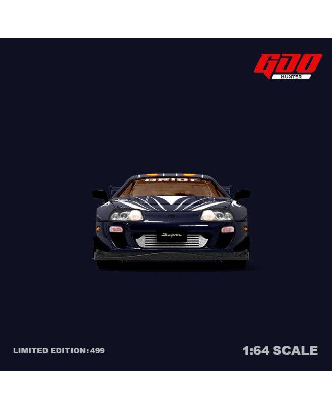 (預訂 Pre-order) GDO Hunter x TM 1:64 SUPRA A80Z NFS Black list #13 VIC Navy Blue (Diecast car model)