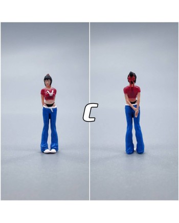 (預訂 Pre-order) Lucky Studio 1/64 Girl Series Trousers for women in red