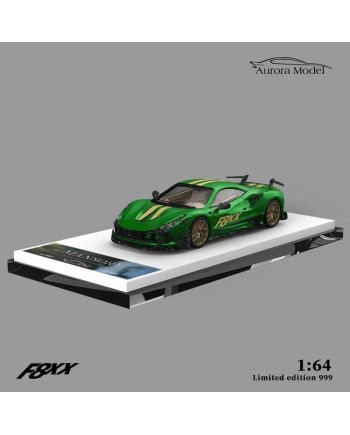 (預訂 Pre-order) AM 1/64 F8 Tributo Mansory (Diecast car model) Green F8XX livery (Limited to 999pcs)