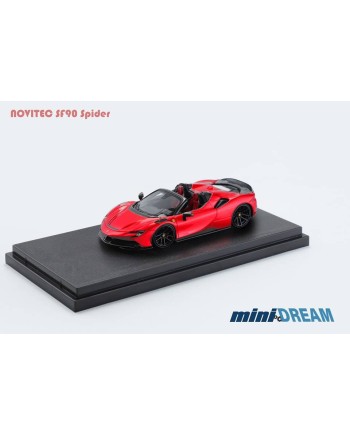 (預訂 Pre-order) miniDREAM 1/64 Novitec SF90 Spider roadster (Diecast car model) Red