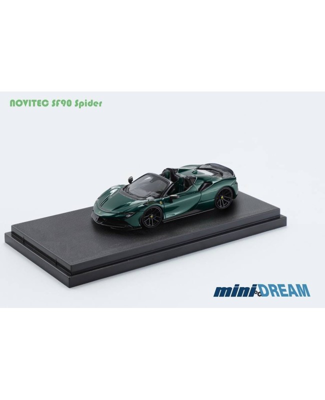 (預訂 Pre-order) miniDREAM 1/64 Novitec SF90 Spider roadster (Diecast car model) Green