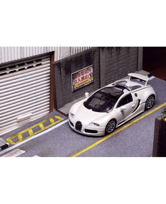 (預訂 Pre-order) Mortal 1:64 Bugatti Veyron 白色配色 (尾翼可升降功能) (Diecast car model) 限量799台