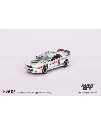 (預訂 Pre-order) MINI GT 1/64 MGT00592-R Nissan Skyline GT-R (R32) Gr. A No.23 1990 Macau Guia Race Winner (Diecast car model)