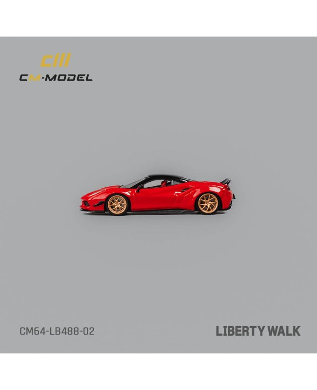 (預訂 Pre-order) CM model 1/64 LBWK 488 Wide Body Gray Red/CM64-LB488-02 (Diecast car model)