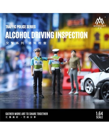 (預訂 Pre-order) MoreArt 1/64 TRAFFIC POLICE SERIES ALCOHOL DRIVING INSPECTION /MO222002