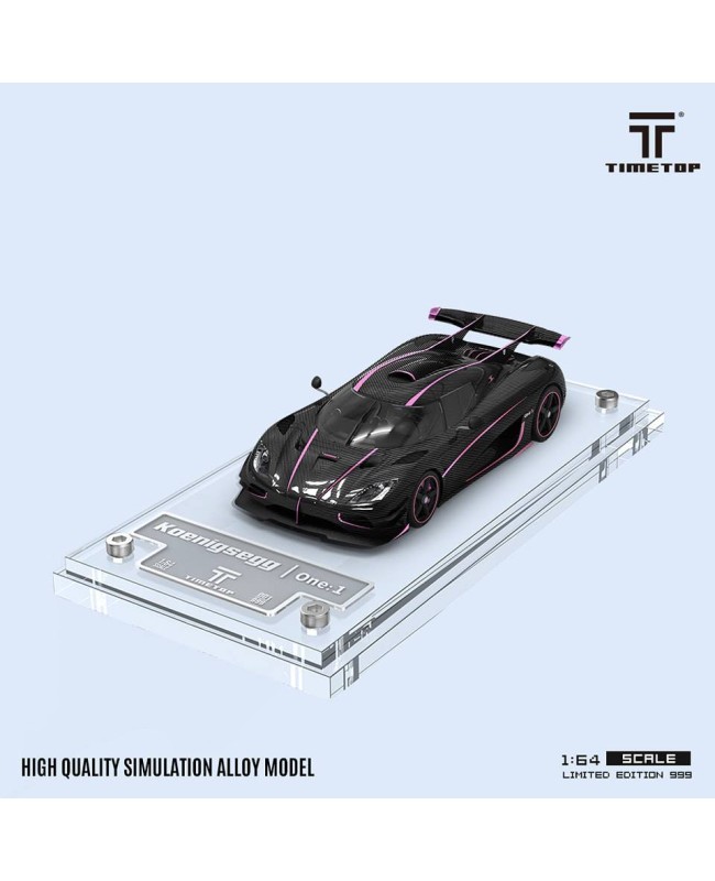 (預訂 Pre-order) TimeTop 1:64 Koenigsegg one1 (Diecast car model) 限量999台 Pink