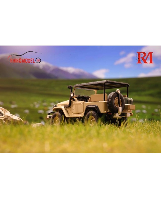 (預訂 Pre-order) Rhino Model 1:64 FJ40 Pick Up Land Cruiser (Diecast car model) 限量888台 Desert Yellow