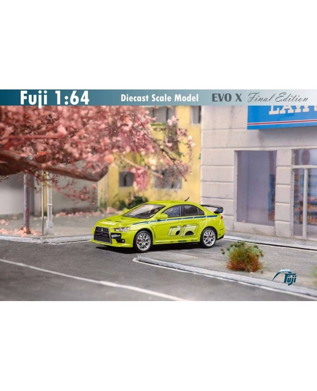 (預訂 Pre-order) Fuji 1:64 Lancer Evolution EVO X Final Edition (Diecast car model) FNF Green