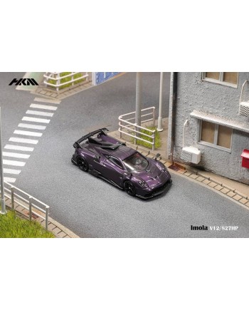 (預訂 Pre-order) HKM 1:64 Imola V12 (Diecast car model) 限量699台 Carbon Purple 全碳紫