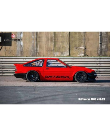 (預訂 Pre-order) Focal Horizon FH 1:64 Sprinter Trueno AE86 V8 Driftworks DW86 (Diecast car model) Red 標準紅