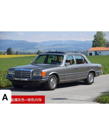 (預訂 Pre-order) MAXWELL 1/64 The first generation Mercedes S-Class 450SEL W116 (Diecast car model) 限量499台 Metallic grey