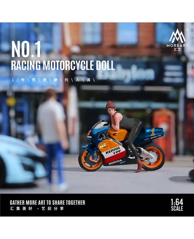 (預訂 Pre-order) MoreArt 1/64 NO.1 RACING MOTORCYCLE DOLL SET
