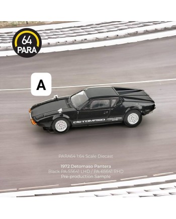 (預訂 Pre-order) PARA64 1/64 PA-65641 De Tomaso Pantera 1972 Black RHD (Diecast car model)