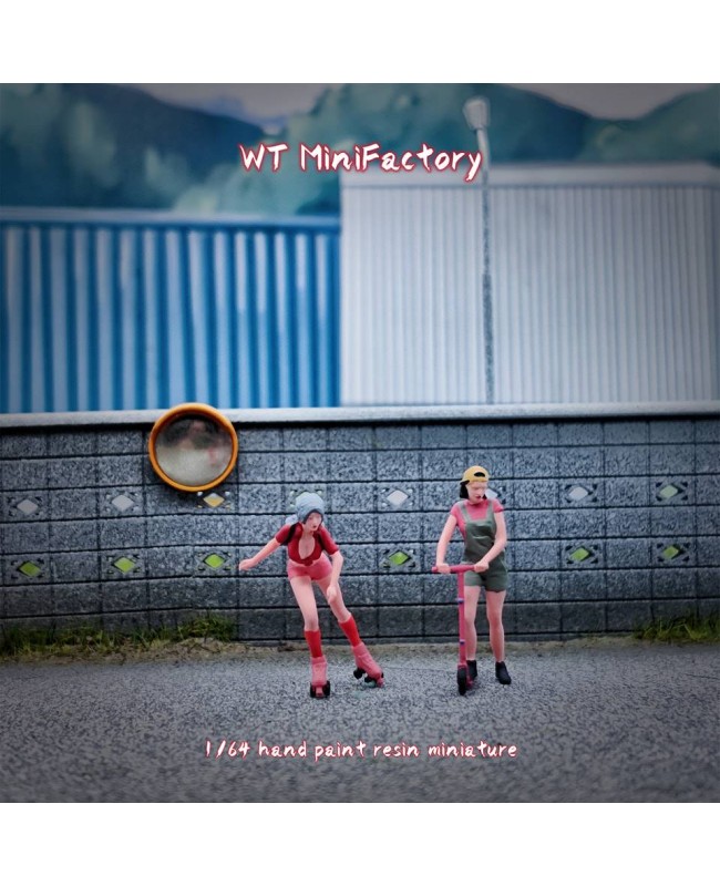 (預訂 Pre-order) WT Minifactory 1/64 Scooter & Roller Skate Sisters