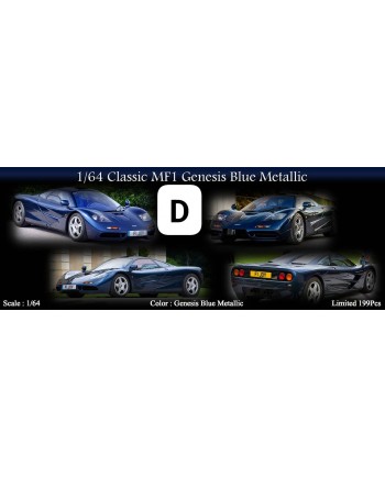 (預訂 Pre-order) MY64 1/64 Classic MF1 (Resin car model) Genesis Blue Metallic (Limited to 199pcs)