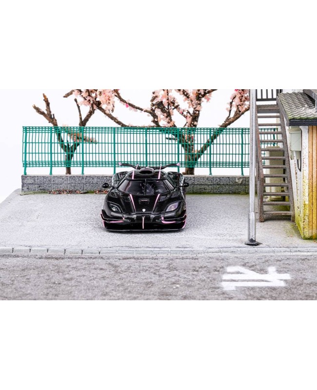 (預訂 Pre-order) Scalemini 1:64 Koenigsegg one1 碳纖維粉色  (Resin car model) 限量299台