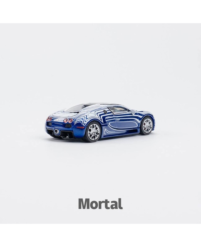 (預訂 Pre-order) Mortal 1/64  Bugatti Ceramic Dragon (Diecast car model) 限量999台 Blue White