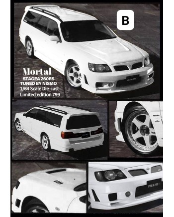 (預訂 Pre-order) Mortal 1/64 Nissan Stagea 260RS Nismo (Diecast car model) 限量799台 White