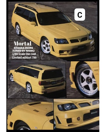 (預訂 Pre-order) Mortal 1/64 Nissan Stagea 260RS Nismo (Diecast car model) 限量799台 Yellow