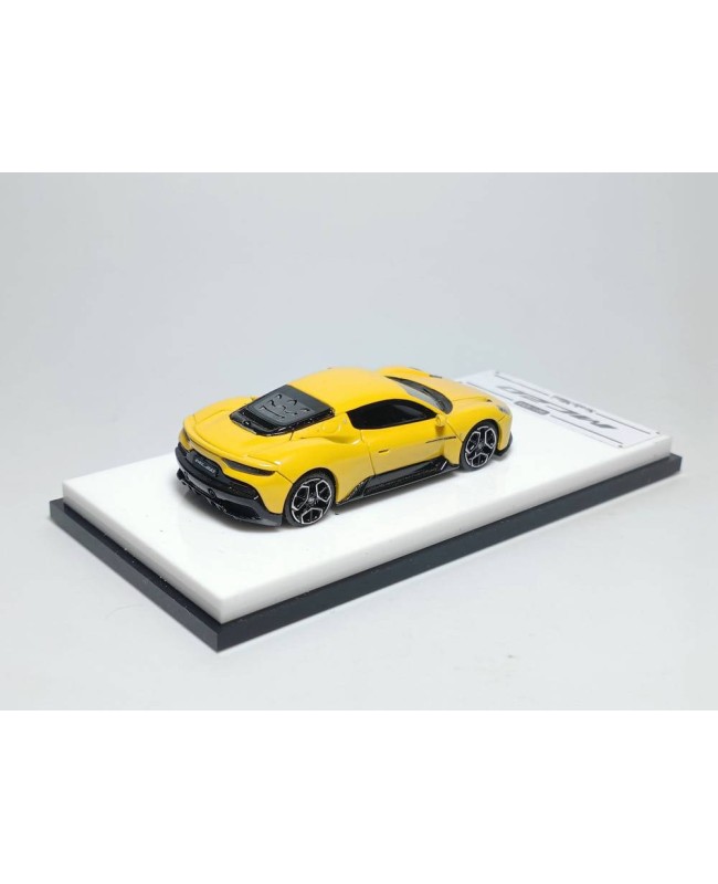 (預訂 Pre-order) ScaleMini 1/64  Maserati MC20 Metallic Yellow (Resin car model) 限量499台