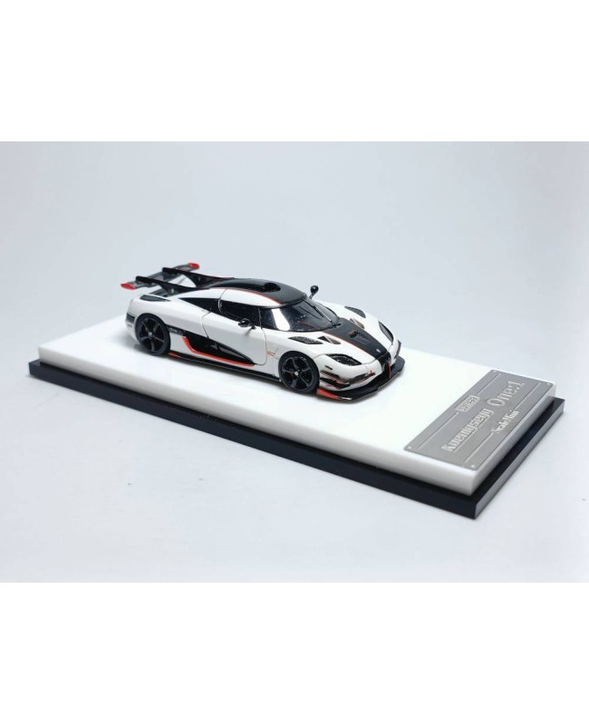 (預訂 Pre-order) ScaleMini 1/64 White Koenigsegg One:1 (Resin car model) 限量499台