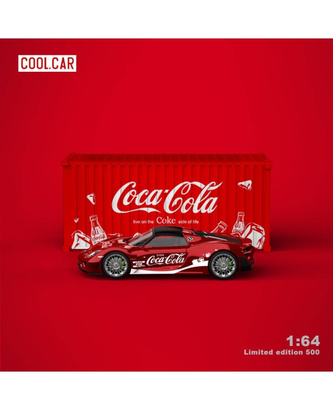 (預訂 Pre-order) Cool car 1:64 918 Container Coca Cola Livery (Diecast car model) 限量500套