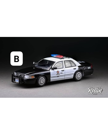 (預訂 Pre-order) Rollin 1/64 Ford CV Victoria Crown (Diecast car model) 限量799台 LAPD Los Angeles Police Car