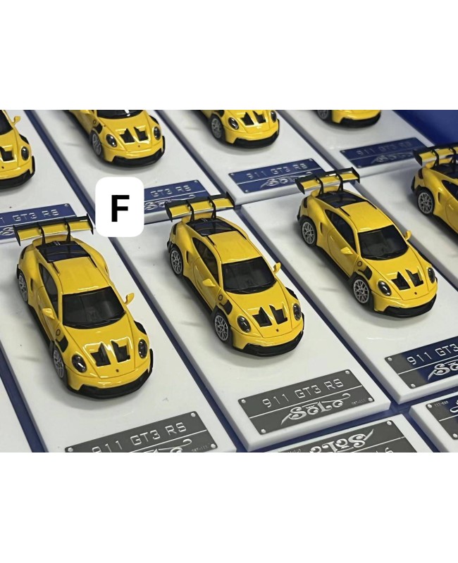 (預訂 Pre-order) Solo model 1/64 911 GT3RA (Resin car model) 限量111台 黃色