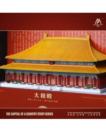 (預訂 Pre-order) ModelArt 1:64 京城故事系列--太和殿桌面相框擺件燈光模型場景 限量999套 MO983008